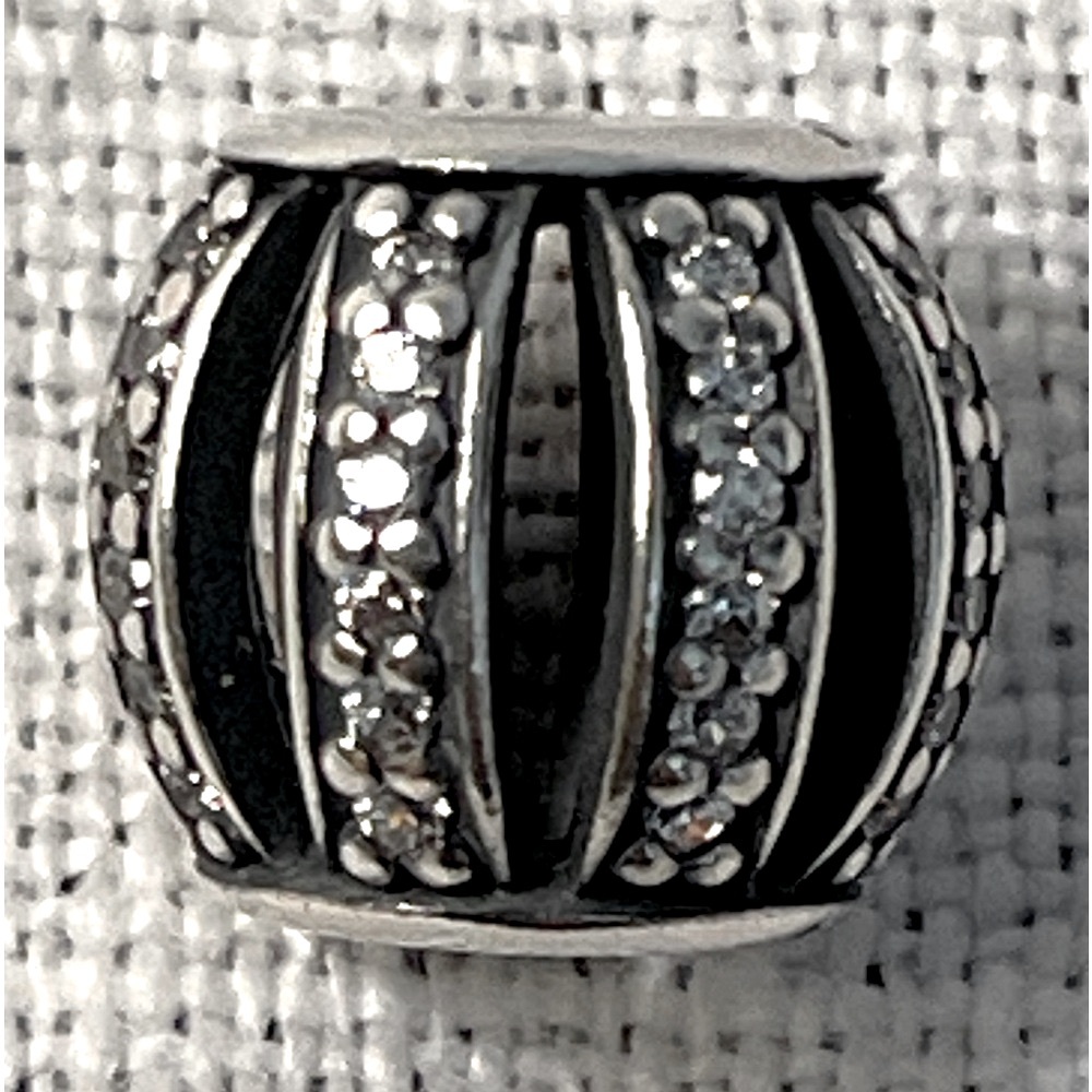 Pandora Leading Lady Sterling Silver Charm w/ Clear CZ